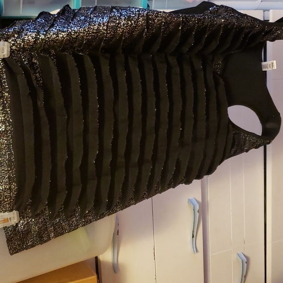 Silver foil racerback tank szL - Picture 5 of 7